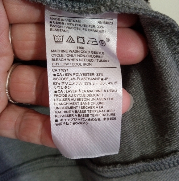 Banana Republic gray zip up lounge hoodie with balloon sleeves and elastic cuffs - Picture 7 of 9